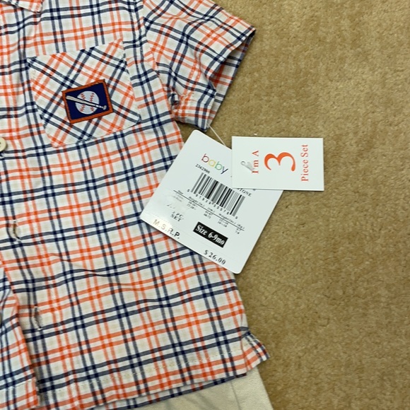 NWT 3 piece baby tog short outfit 6-9 months - Picture 4 of 4